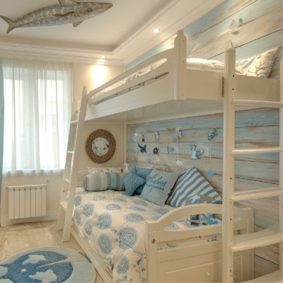 Modern space saving bunk bed